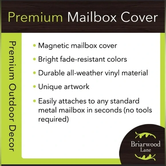 Briarwood Lane Haunted House Party Halloween Magnetic Mailbox Cover Full Moon - Picture 3 of 5